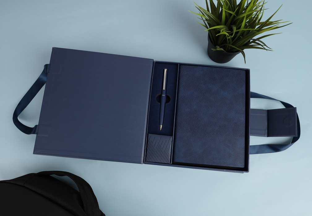 Premium Gift Set - Blue Corporate Gift Box